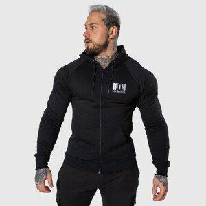 Mikina se zipem Iron Aesthetics Raven, černá