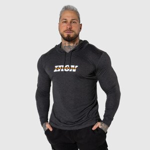 Tričko s dlouhým rukávem a kapucí Iron Aesthetics Viper, černé