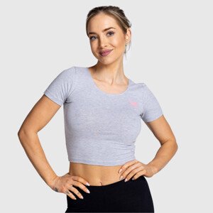 Sportovní crop top Iron Aesthetics Short Crop Chic, šedý