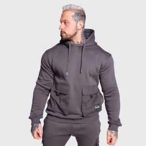 Mikina s kapucí Iron Aesthetics Cargo Hoodie, tmavě šedá