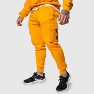 Pánské tepláky Iron Aesthetics Cargo Joggers, oranžové