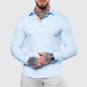 Strečová košile Iron Aesthetics Slim Stretch, světlemodrá