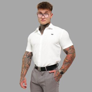 Strečová košile Iron Aesthetics Short Slim Stretch, natural