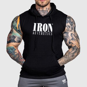 Tílko s kapucí Iron Aesthetics Cut Off, černé