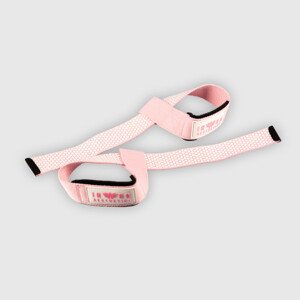 Trhačky s gripem Iron Aesthetics Grip Straps, růžové