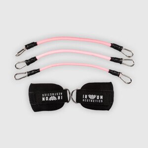 Odporový expandér Iron Aesthetics Ankle Bands, růžový