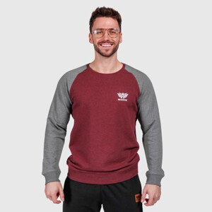 Pánská mikina Iron Aesthetics Jumper, wine/grey