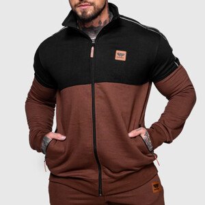 Pánská mikina na zip Iron Aesthetics Grade, black/brown