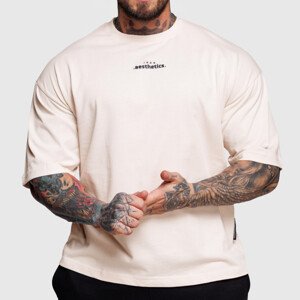 Oversize tričko Iron Aesthetics Major, béžové