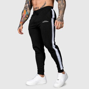 Jogger tepláky Iron Aesthetics Strips, černé