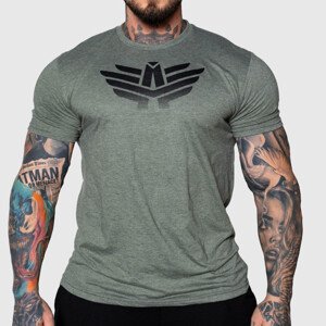 Pánské sportovní tričko Iron Aesthetics Break, heather green