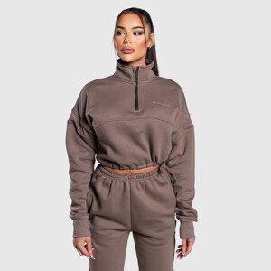 Dámská crop mikina Iron Aesthetics Simone, hnědá