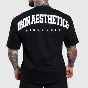 Oversize triko Iron Aesthetics College, černé