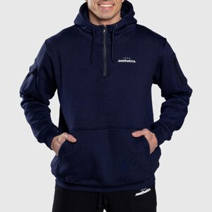 Oversized mikina se zipem Iron Aesthetics Loaded, navy