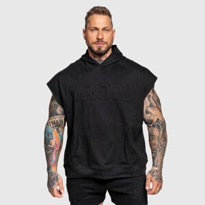 Pánská vesta s kapucí Iron Aesthetics Ambition, černá