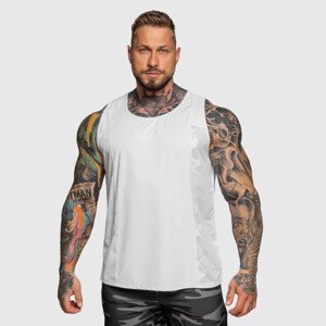 Pánské funkční tílko Iron Aesthetics Camo Mesh, bílé