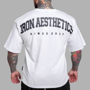 Oversize triko Iron Aesthetics College, bílé