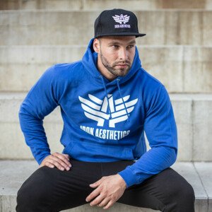 Sportovní mikina bez zipu Iron Aesthetics, modrá