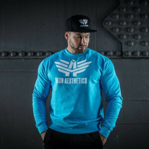 Mikina bez kapuce Iron Aesthetics, tyrkysová