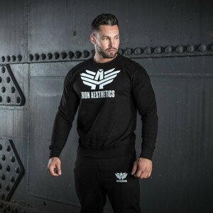 Mikina bez kapuce Iron Aesthetics, černá