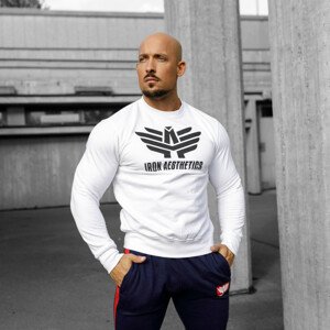 Mikina bez kapuce Iron Aesthetics, bílá