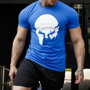 Ultrasoft tričko Iron Aesthetics Skull, modré