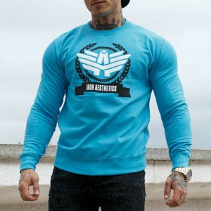 Mikina bez kapuce Iron Aesthetics Triumph, tyrkysová