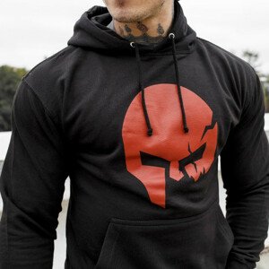 Fitness mikina bez zipu Iron Aesthetics SKULL, B&R