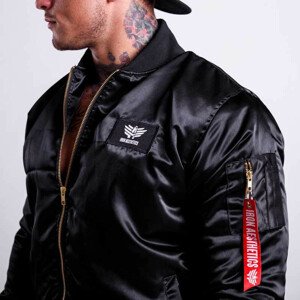 Bomber bunda Aesthetics Skull, black on black