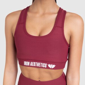 Dámská sportovní podprsenka STUFFED - Iron Aesthetics, bordová