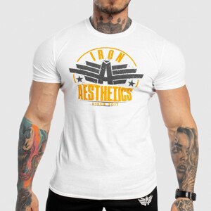 Pánské fitness tričko Iron Aesthetics Force, bílé