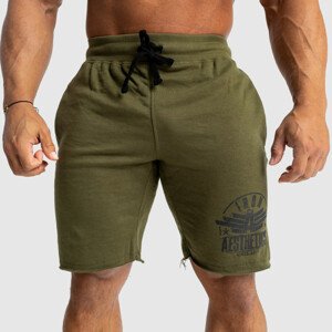 Pánské teplákové kraťasy Iron Aesthetics Force, vojenská zelená