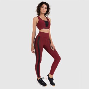 Dámská Fitness souprava Iron Aesthetics Grid, bordová