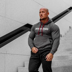 Fitness mikina bez zipu Iron Aesthetics Unbroken, šedá