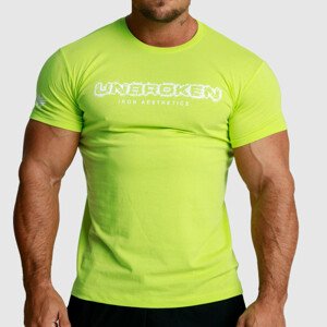 Pánské fitness tričko Iron Aesthetics Unbroken, limetkové