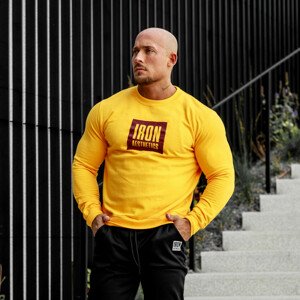 Mikina bez kapuce Iron Aesthetics Boxed, žlutá