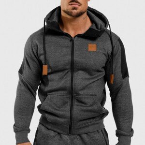 Fitness mikina se zipem Iron Aesthetics ELEMENT, šedá