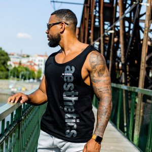 Pánské fitness tílko Iron Aesthetics Cross, černé