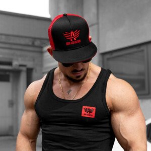 Pánská kšiltovka Iron Aesthetics Snapback Go, black/red