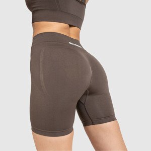 Bezešvé kraťasy Iron Aesthetics Seamless Sleek, hnědé