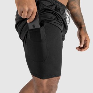 Funkční šortky Iron Aesthetics Stretch 2in1, černé