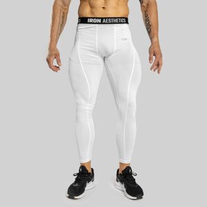 Pánské sportovní legíny Iron Aesthetics Dry Cool, bílé
