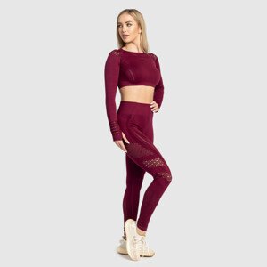 Bezešvá fitness souprava Iron Aesthetics, Rift, bordová