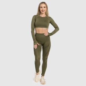 Bezešvá fitness souprava Iron Aesthetics, Rift, zelená