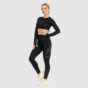 Bezešvá fitness souprava Iron Aesthetics, Rift, černá