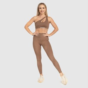 Fitness bezešvá souprava Iron Aesthetics Elegance, hnědá
