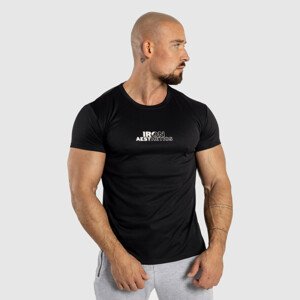 Pánské fitness tričko Iron Aesthetics Split, černé