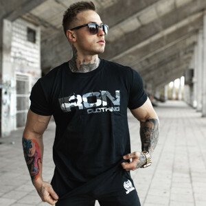UltraSoft tričko Iron Camo Style, černé